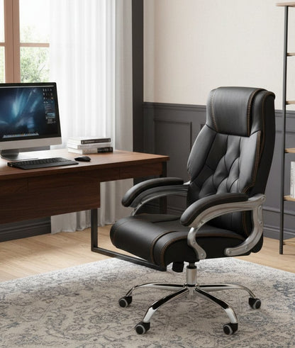 Executive High Back Office Chair in Leather