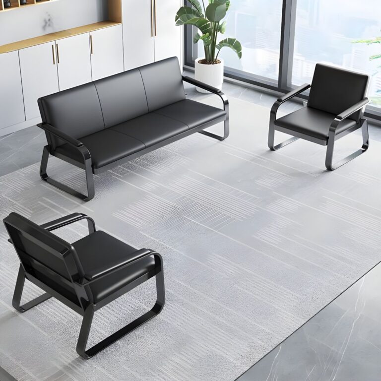 Five-seater office and reception sofa in modern design