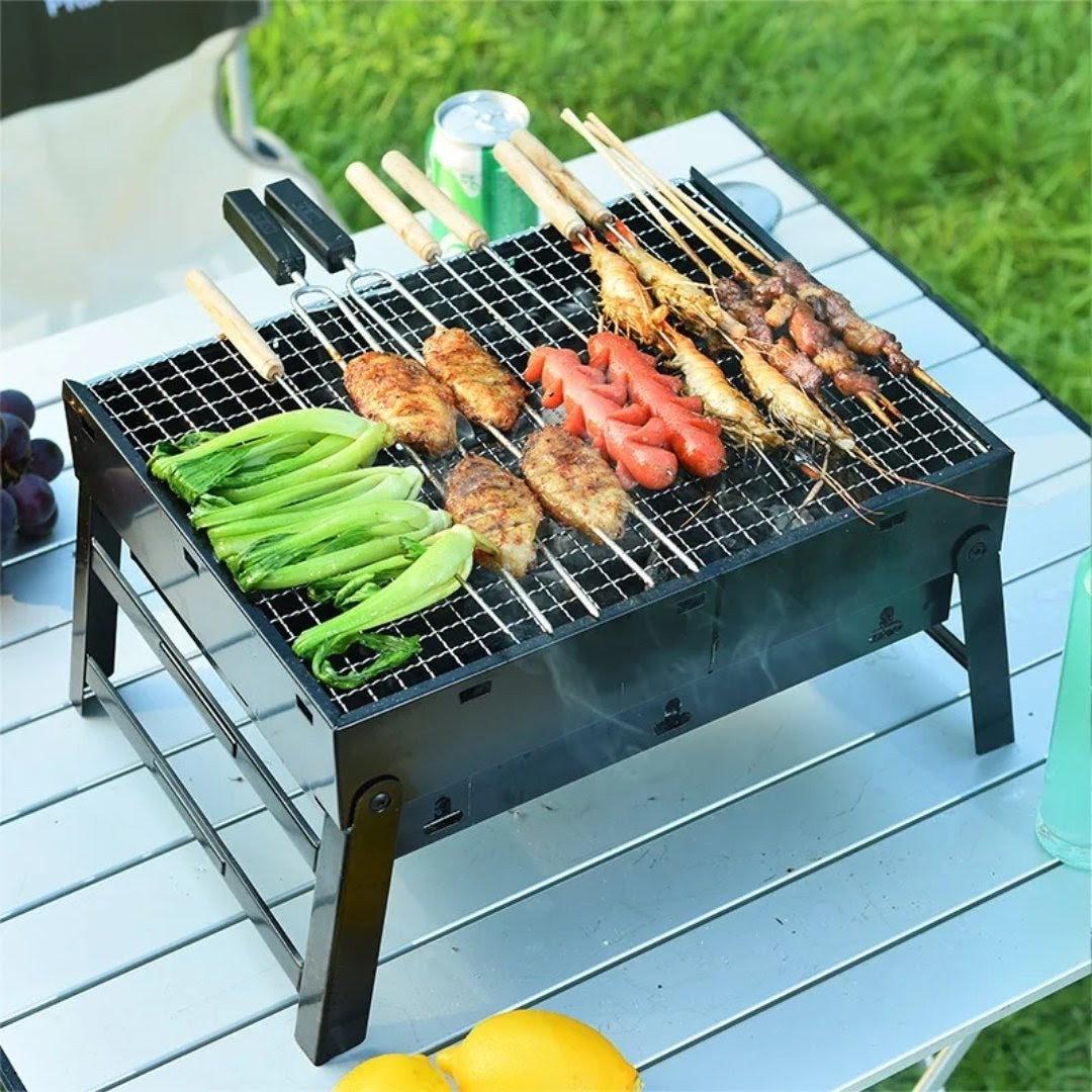 Foldable Portable Barbecue Charcoal Grill