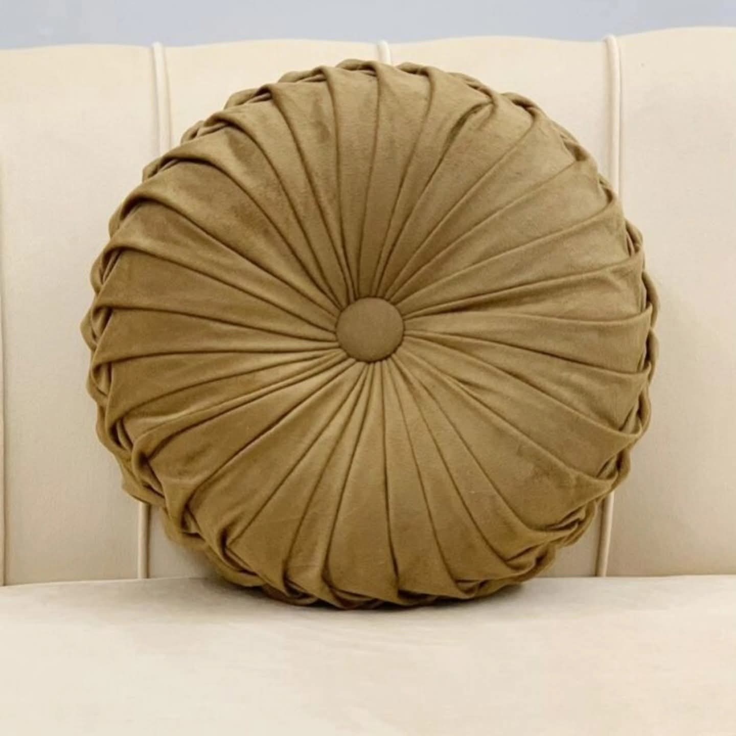 Round Velvet Pillow