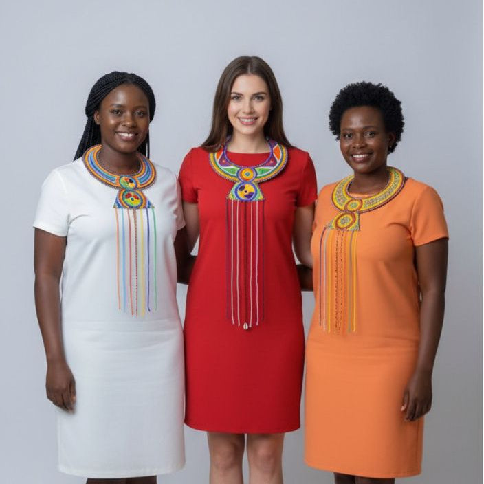 Maasai Ceremonial Handcrafted African Beaded  Necklace