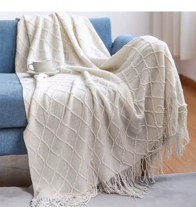 Decorative Knitted Throw Blankets