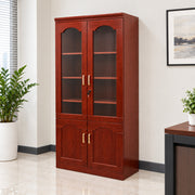 Half Display Mahogany Office Cabinet