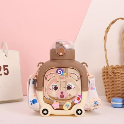 Teddy Bear Design Water Bottle