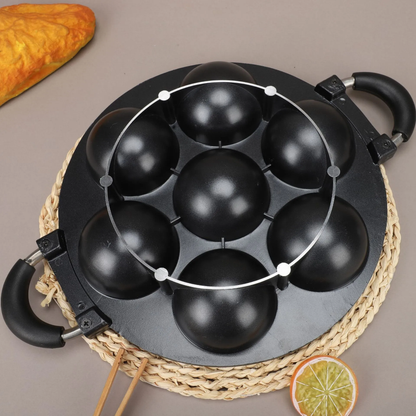 7 Hole Vitumbua Maker Cast Iron Non Stick Cooking Pan