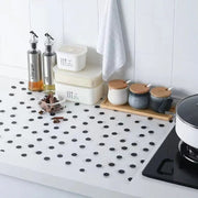 Polka dot waterproof drawer and shelf liner roll for home organization