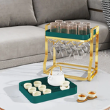 2-Tier Drying Rack With Drip Tray