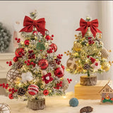 Tabletop Christmas Tree with Decor and Lights