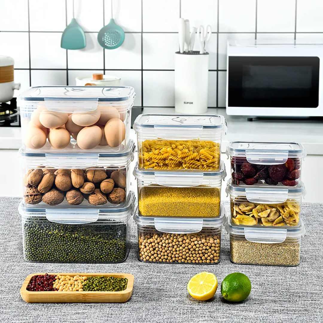 3pc Double Drain Basket And Microwave Storage Container: