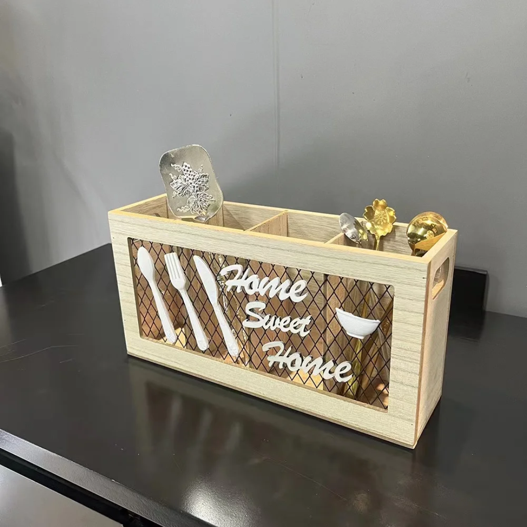 Wooden Cutlery Holder