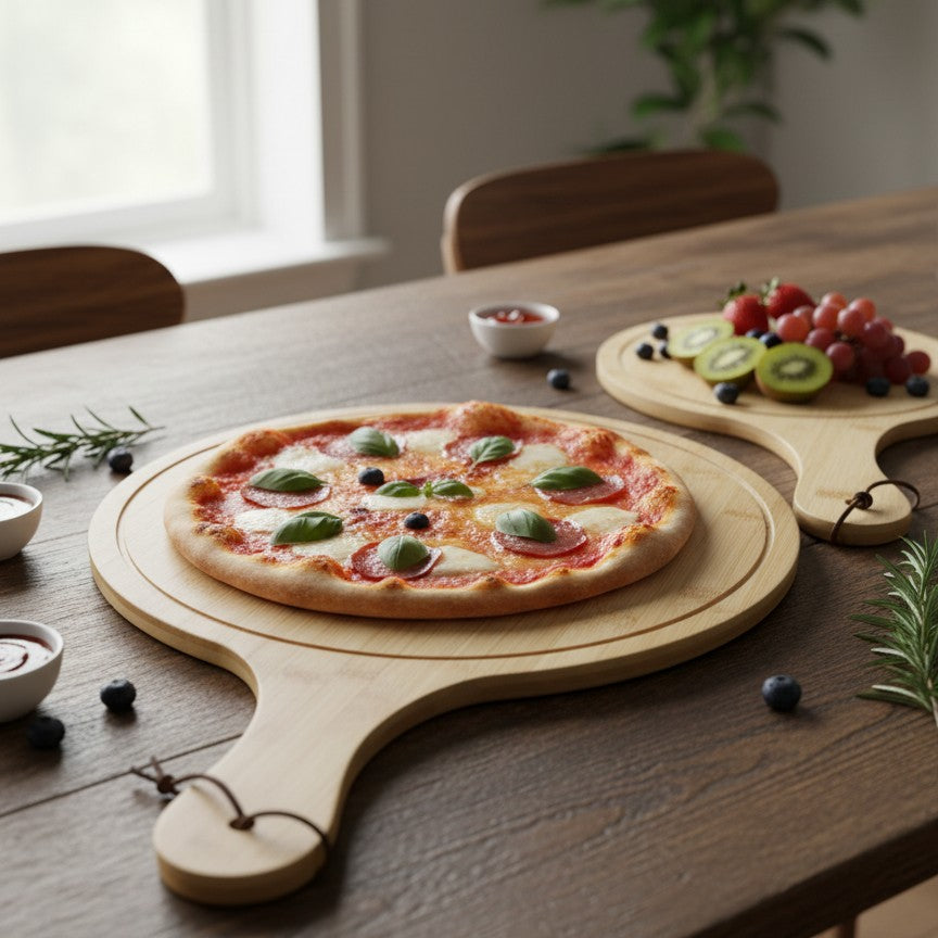 Bamboo Pizza Board Plate