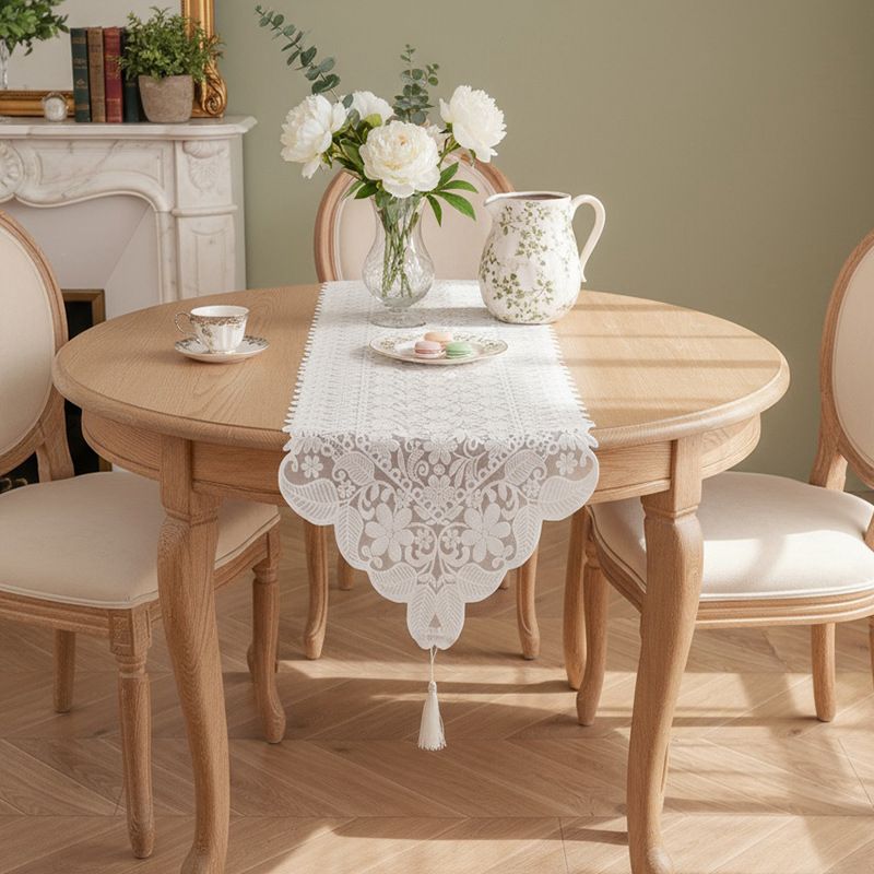 Retro French Lace Table Runner – 40×260cm