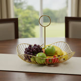 Detachable Metallic Mesh Fruit Basket