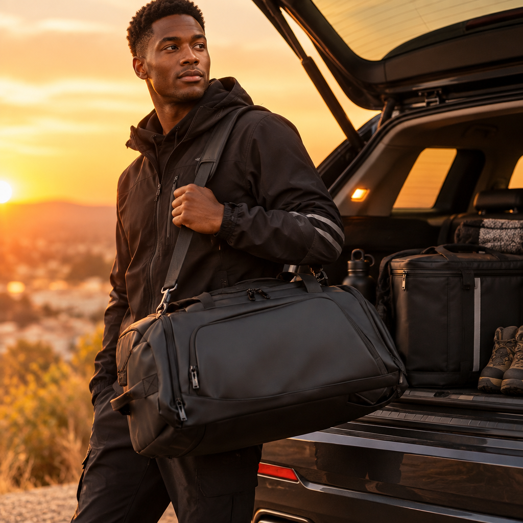 Waterproof Duffel Bag With Shoe Compartment