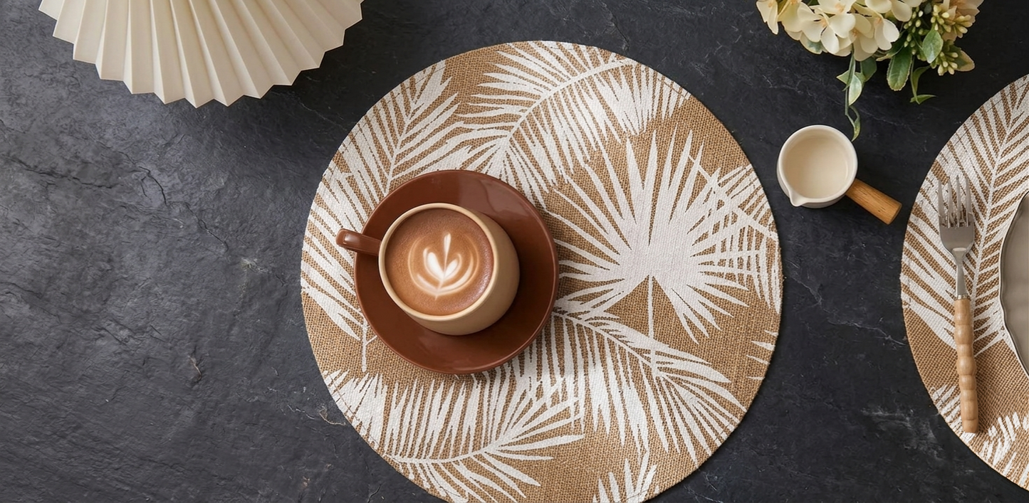 6Pcs Round Table Placemats