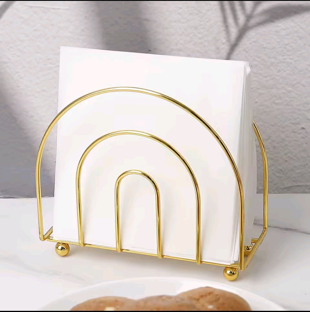 Heavy Duty Gold Serviette Napkin Holder