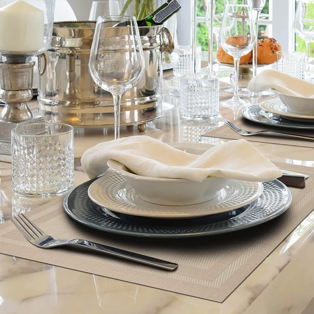 6Pcs Set Woven Table Mats