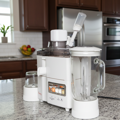 Ramtons 3-in-1 Juicer, Blender & Grinder –White RM/278