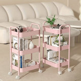 3-Layer Metal Storage Trolley Rack