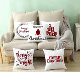 5Pcs Set Christmas Themed Pillow Covers