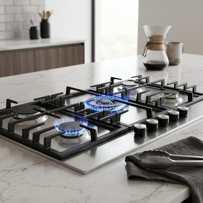 TLAC Built In Stainless Steel Gas Hob 90cm 5 Burner Cooker TGH9034SS