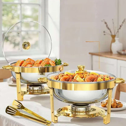 Round Stainless Steel Chafing Dish