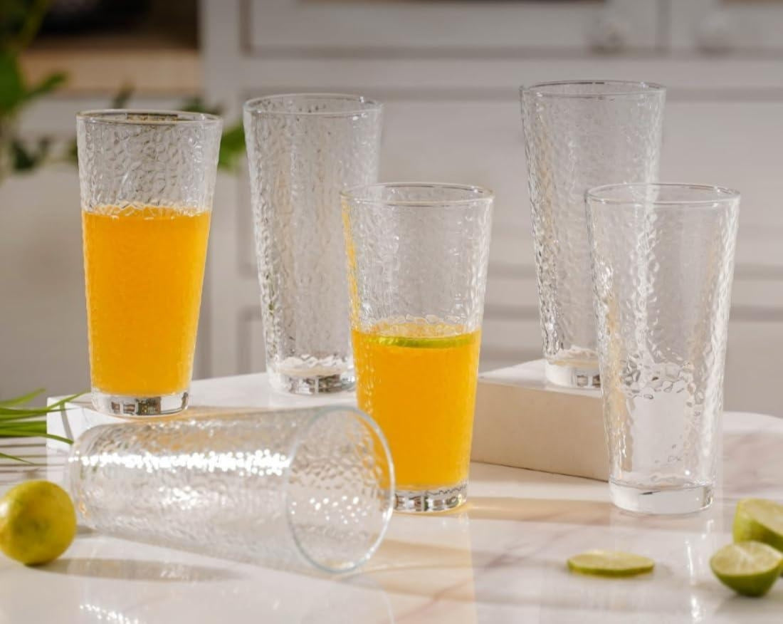 6Pcs Bubble Water Glass