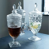 Thick Clear Glass 3L Juice Dispenser