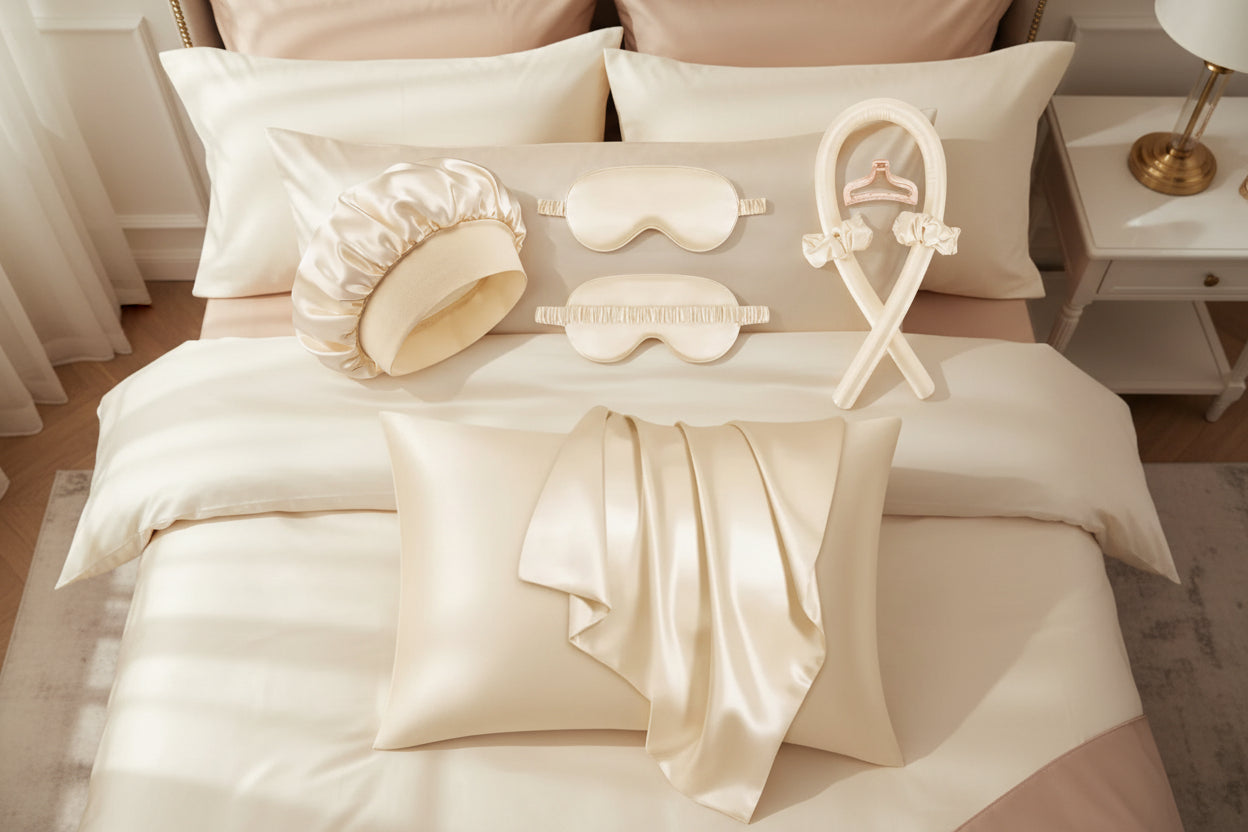 7-In-1 Ladies Silk Night Set
