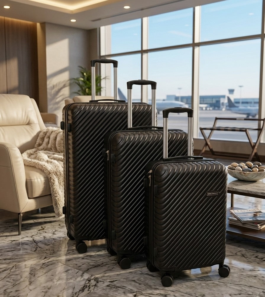 3in1 Fibre Suitcase Set