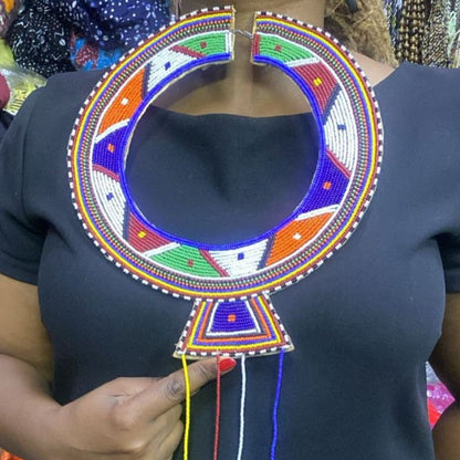 Maasai Ceremonial Handcrafted African Beaded  Necklace