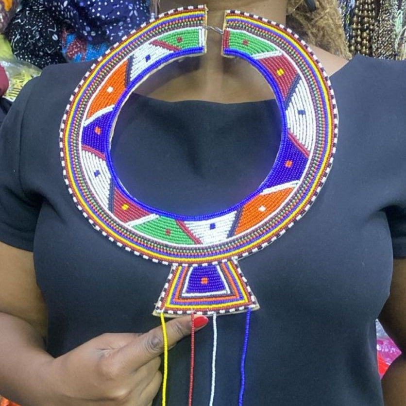 Maasai Ceremonial Handcrafted African Beaded  Necklace