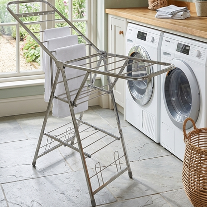 Movable Foldable Laundry Drying Rack
