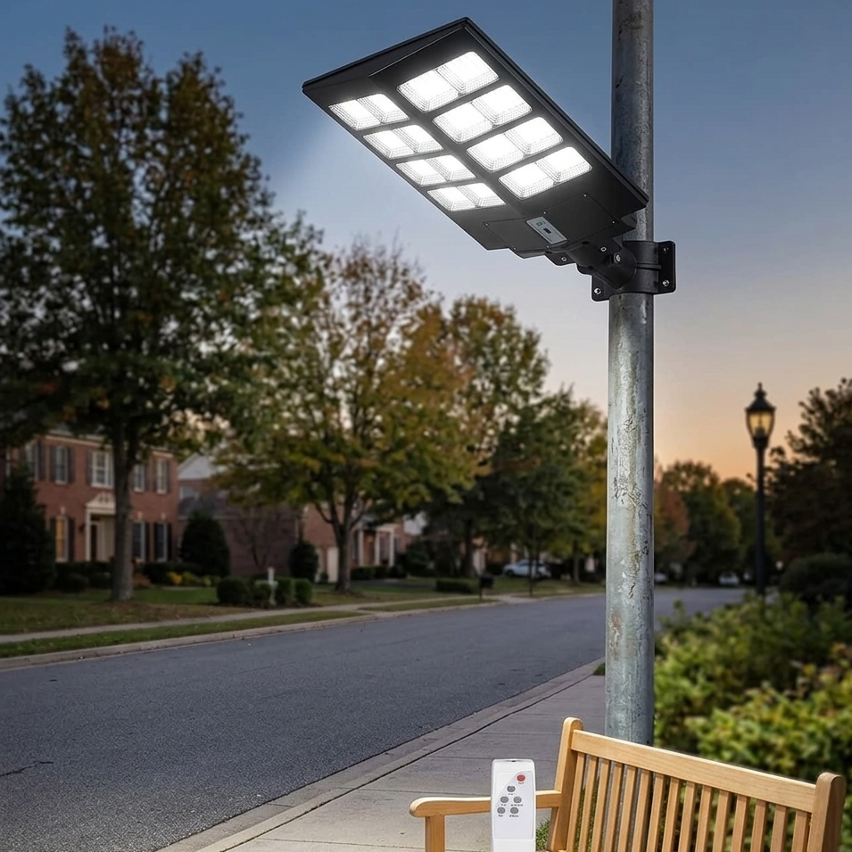 2000W Solar Heavy Duty Street Light with Motion Sensor and Remote Control