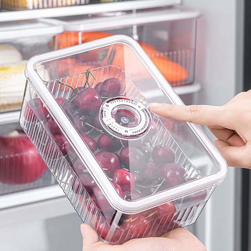 3Pcs Acrylic Transparent Fridge Organizer
