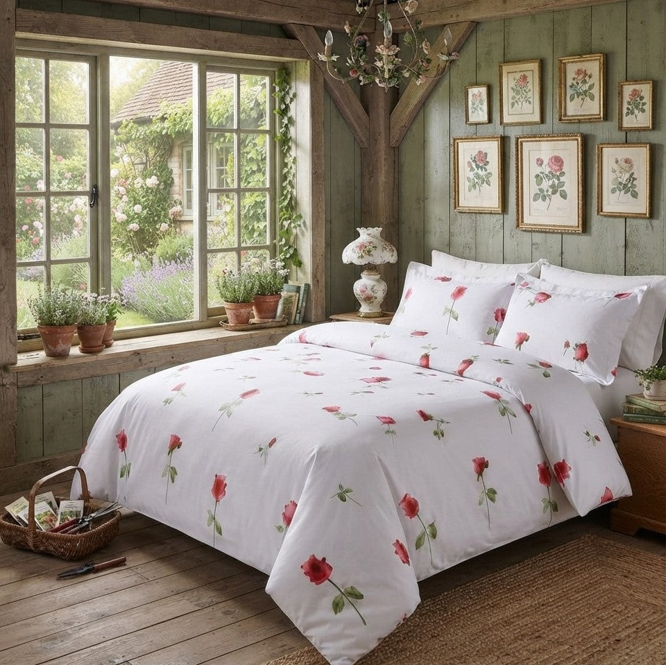 Printed 6 × 6 ft bedsheet set with 2 bedsheets and 2 matching pillowcases for bedroom décor and everyday use.