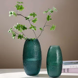 Oval Glass Flower Vase