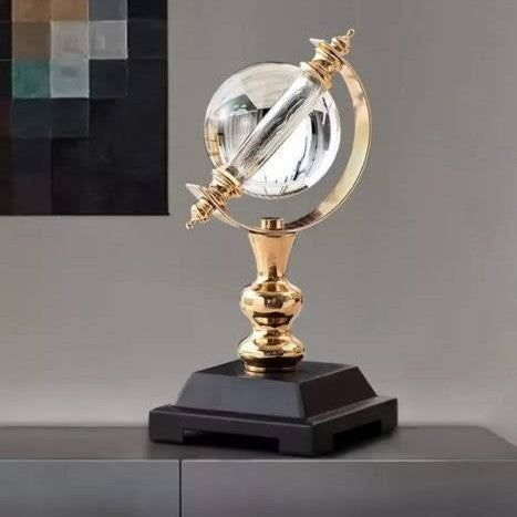 American Crystal Ball Table Lamp