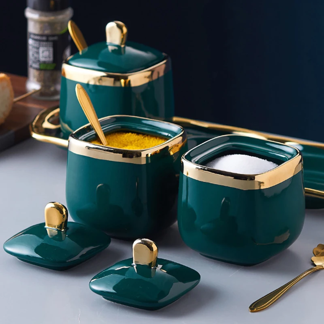 Square Ceramic Canisters