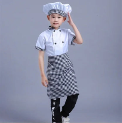 3pcs Children Professional Chef Costume Set