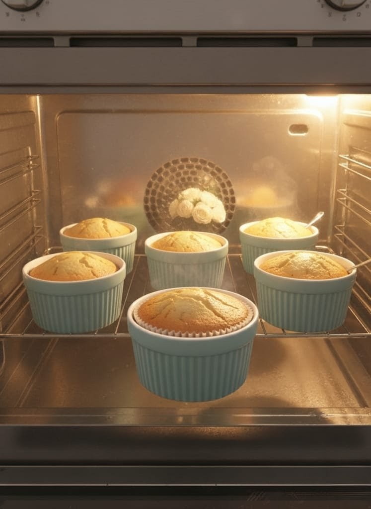 Dessert Blue Ceramic Bowl 6pcs Set