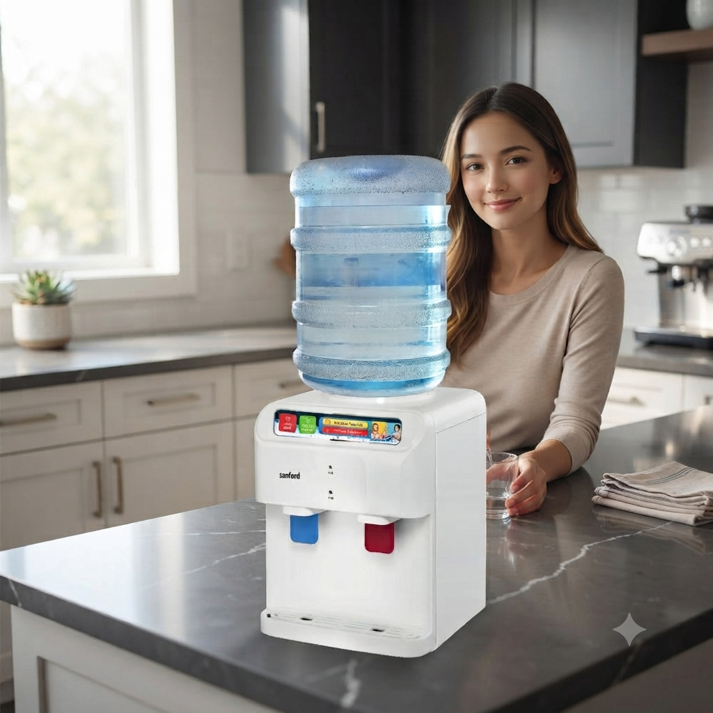 Dawood Lifestyle & Gadgets ke Sanford hot and normal water dispenser with stainless steel water tank SF1404WD