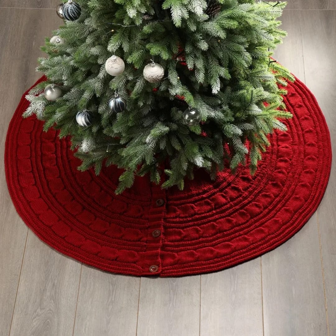 Knitted Christmas Tree Skirt