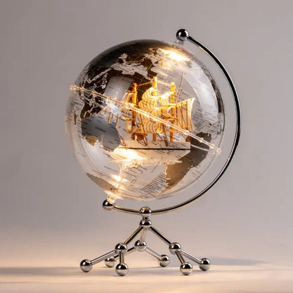 LED Globe With World Map