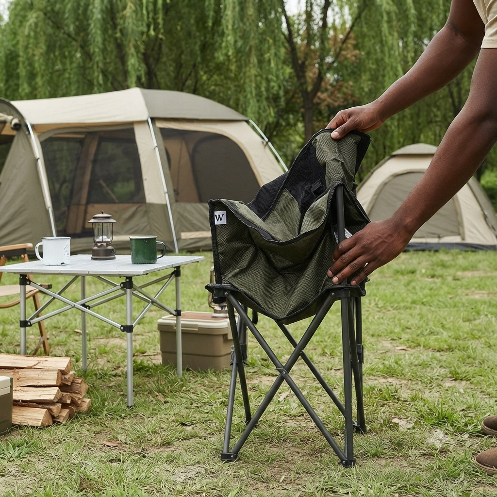Portable Heavy Duty Foldable Camping Chair