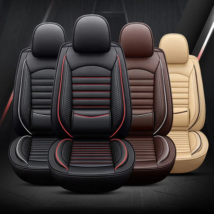 PU leather car seat covers with sleek modern design for vehicle interior protection