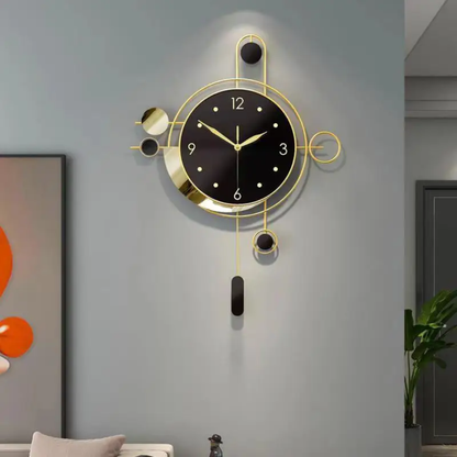 Modern Gold Wall Clock