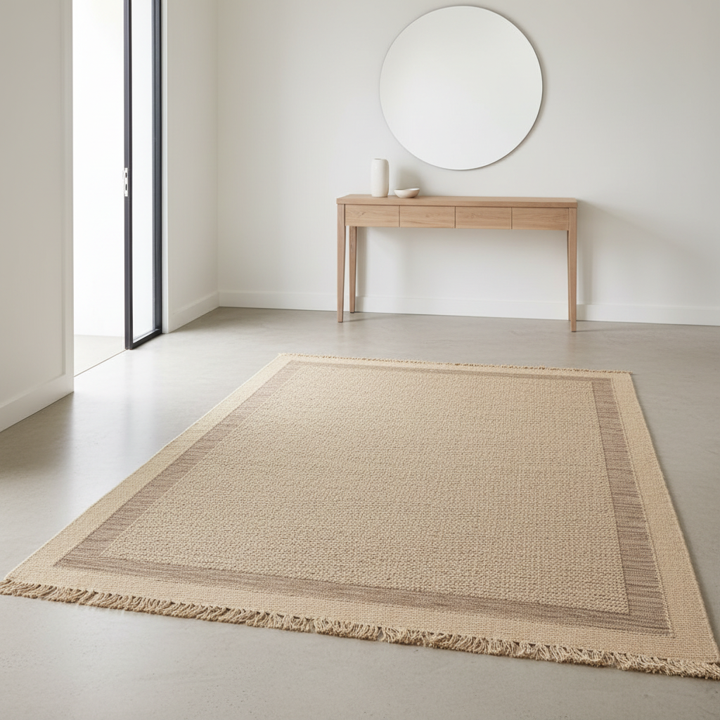 Teora Bordered Carpet Rug