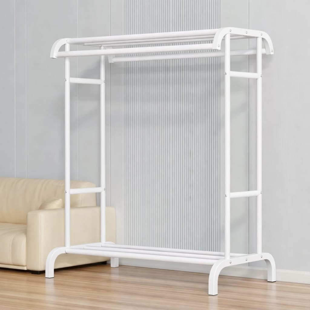 Clothes Drying Rack with Storage Shelves