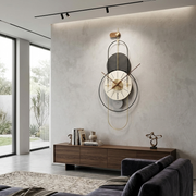 Geometric wall clock with gold accents for modern home and office décor